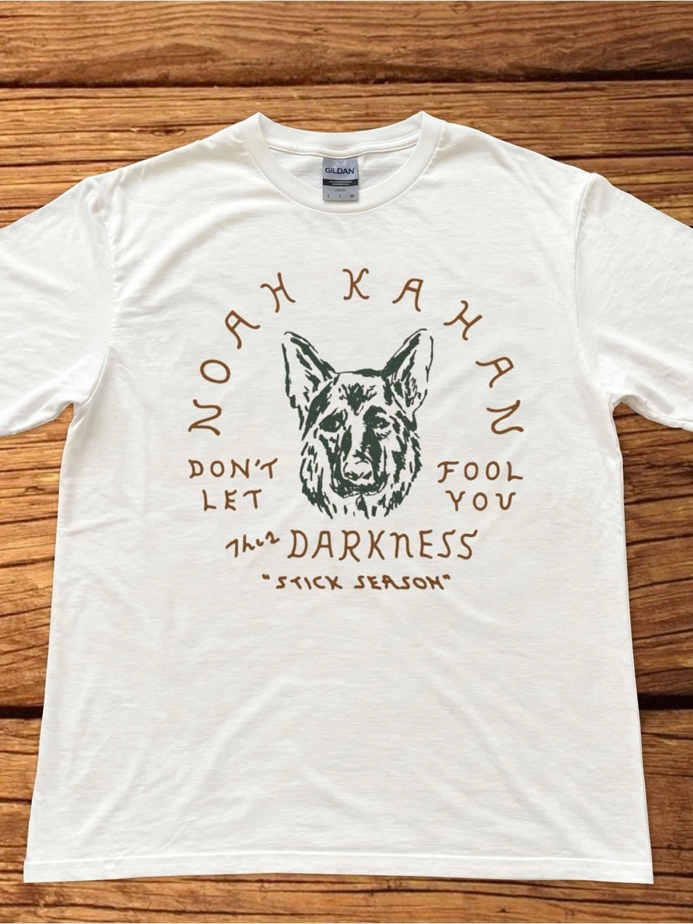 Noah Kahan Tour Graphic White Gildan Tee